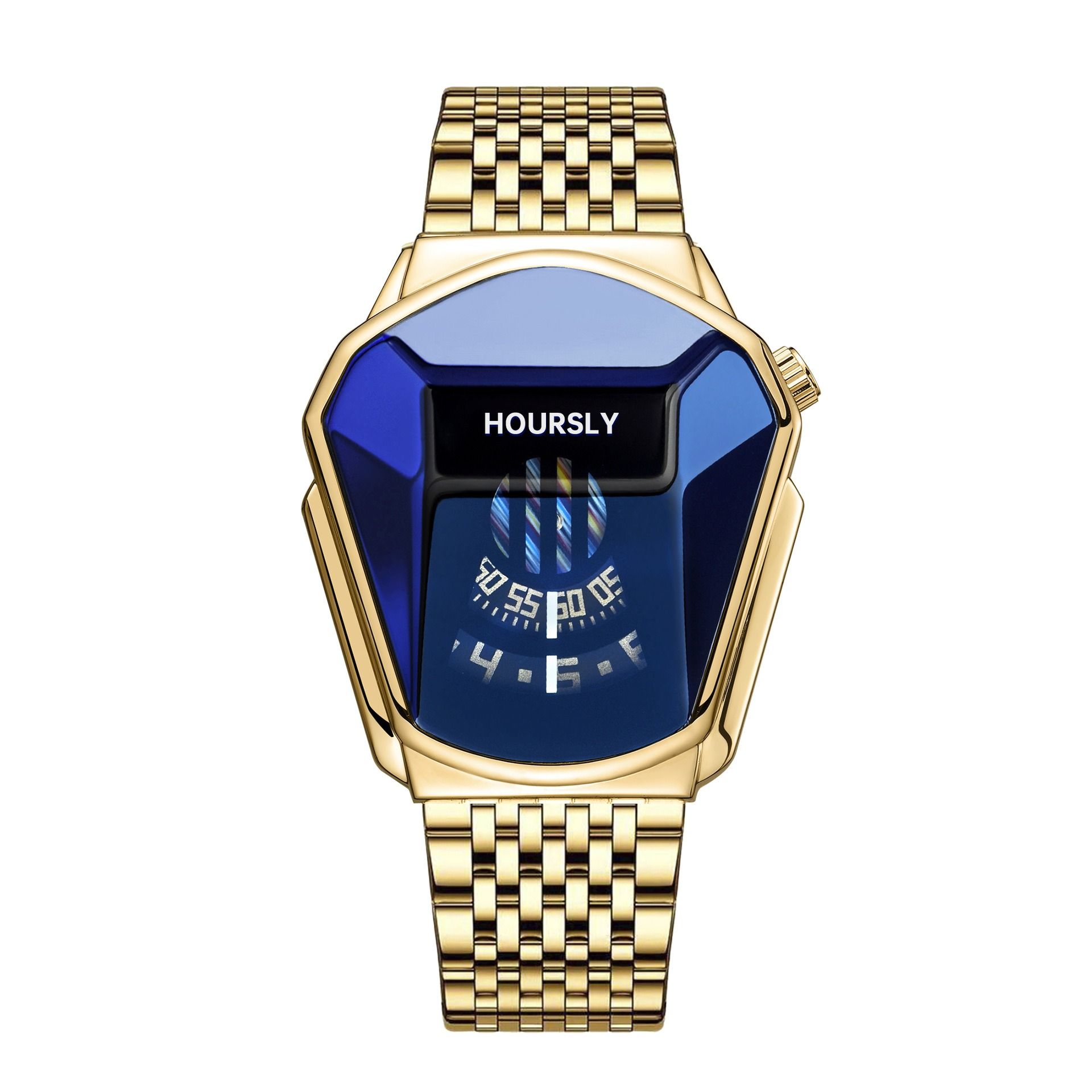 Hoursly Innovative Explorer's Stainless Steel Business Men's Watches Snake Head Locomotive 30M Waterproof Female Students' Cool Wristwatches + Luxury Gift Box Girlfriends Husband's Birthday Holiday  g