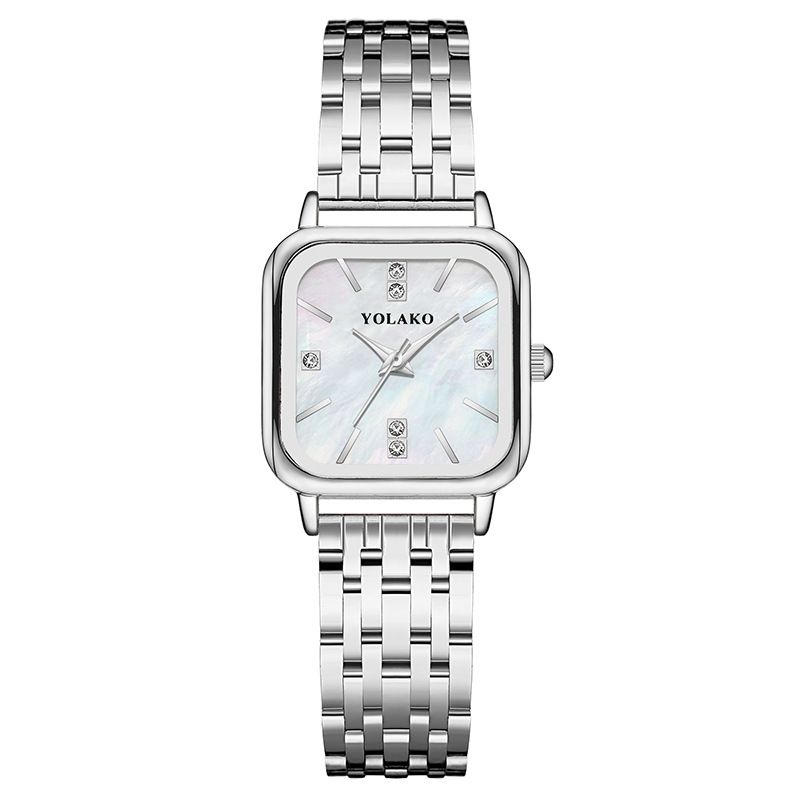 Popular New Fashion Leisure Luxury 30M Waterproof Steel Band Women Watches Business Women Lovers' Ladies Leisure Metal  Elegant Watches Classmates Dauthters Girl Friend's Birthday Gift Watch Watch