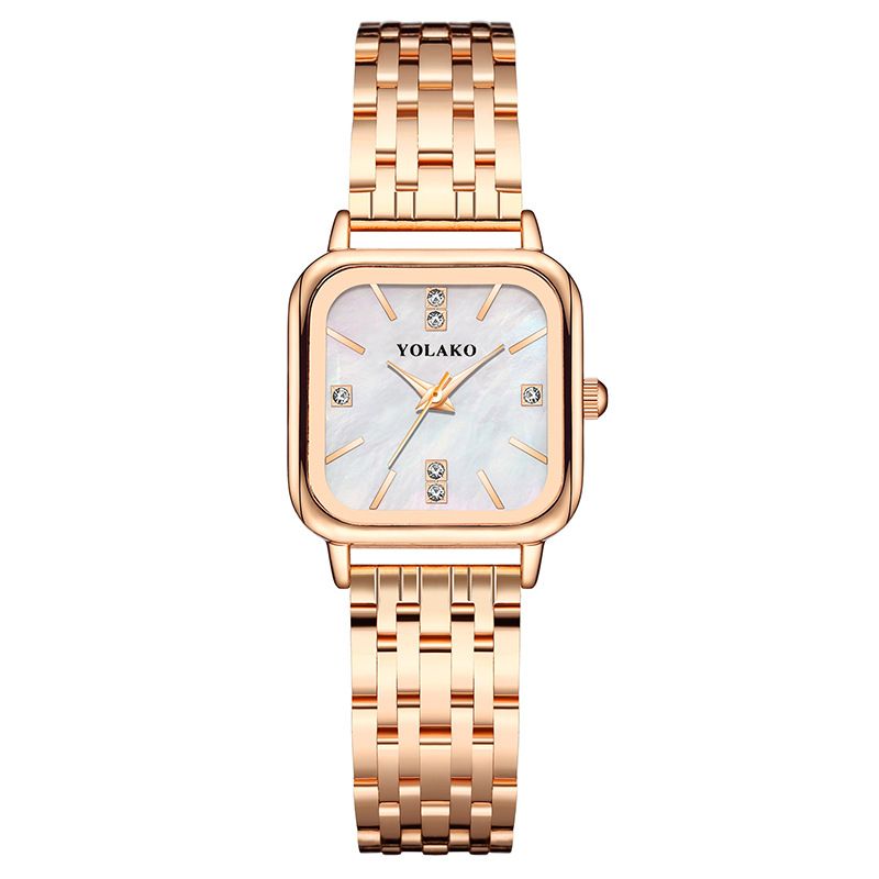 Popular New Fashion Leisure Luxury 30M Waterproof Steel Band Women Watches Business Women Lovers' Ladies Leisure Metal  Elegant Watches Classmates Dauthters Girl Friend's Birthday Gift Watch Watch
