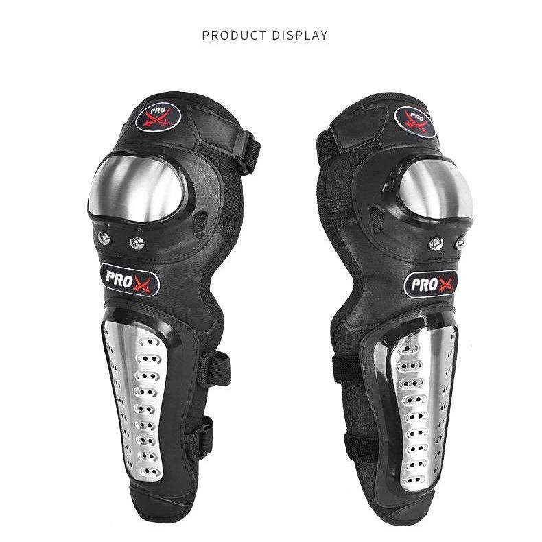 Pro X Motorcycle Off Road Motocross Cycling Professional Racing Elbow Knee Metal Guard Protector