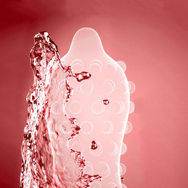Condom spike strap to stimulate the clitoris 3d large particle condom for men with ultra-thin taste abnormal