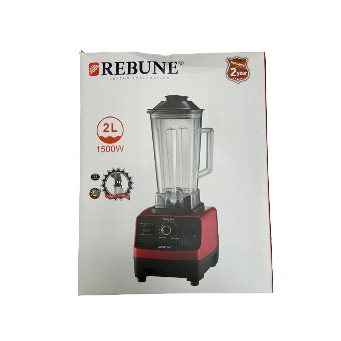 Rebune RE-2-174 Blender Commercial / Professional Blender with 2L unbreakable jar and 1500W powerful motar