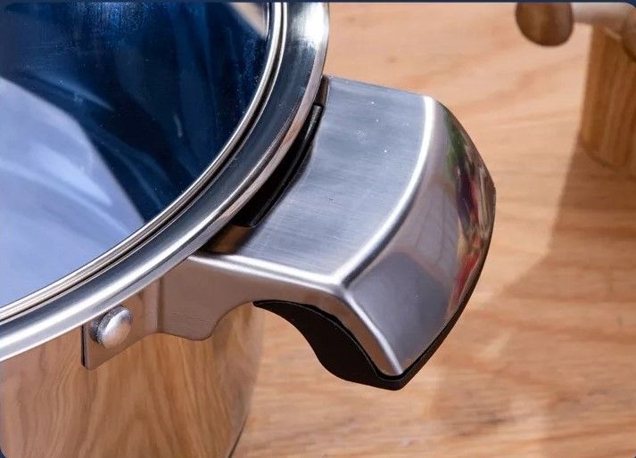 marwa 72 pcs stainless steel induction base cookware set with glass lids and cooking accessories