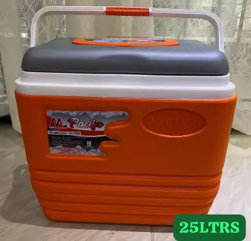 25L PACIFIC COOLER BOX CHILLER 25 LITRES M-PACIFIC DOUBLE LAYER ICE COOLER BOX WITH CARRYING HANDLE