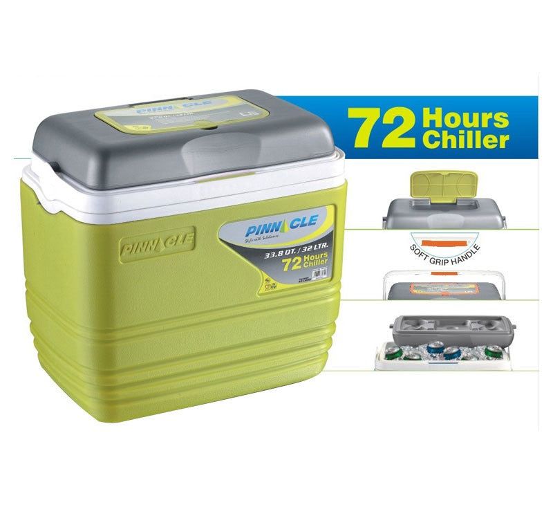 32L PINNACLE COOLER BOX CHILLER WITH CARRYING HANDLE 32LITRES PINNACLE ICE COOLER BOX