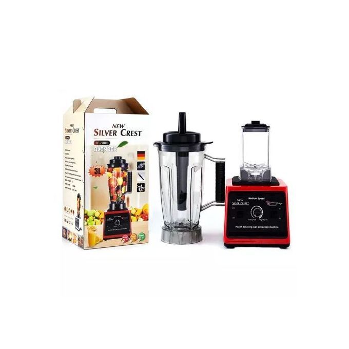 Multipurpose 8000W 2 IN 1 Silvercrest Blender With 3L Unbreakable jar Silver crest Commercial Blender SC-9880