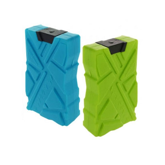 2pcs set pinnacle ice bricks blue and green ice cooler box bricks 600ml