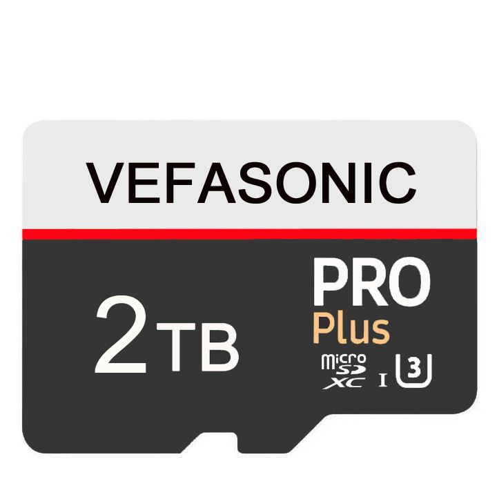 VEFASONIC 2TB Memory Card Micro SD Class 10 SDXC 2T TF Mini Card Microsd