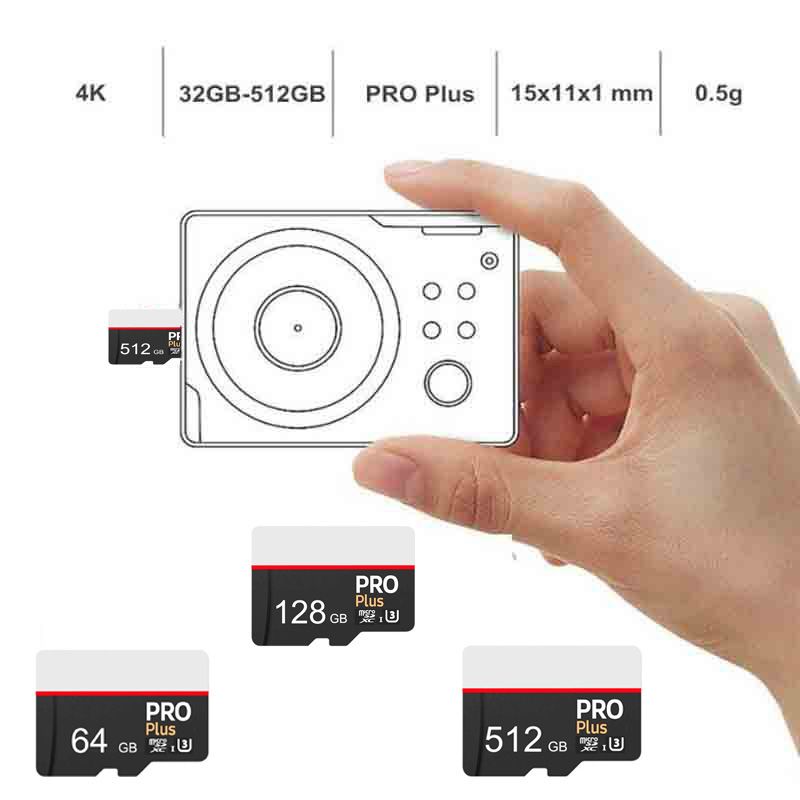 VEFASONIC 2TB Memory Card Micro SD Class 10 SDXC 2T TF Mini Card Microsd