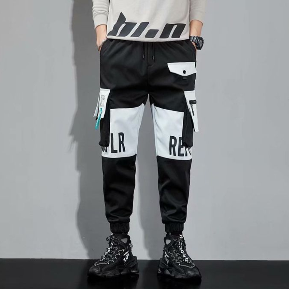 Men loose casual ins trendy cargo pants men trend nine minutes casual pants men Women Trouser