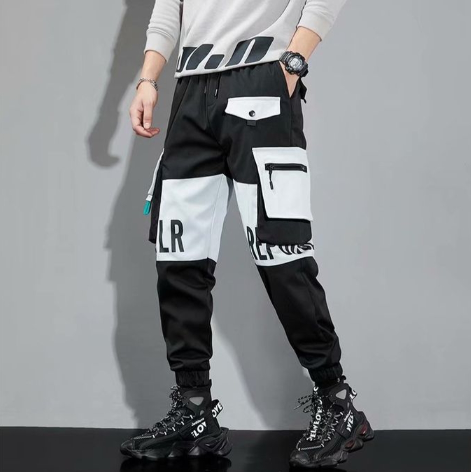 Men loose casual ins trendy cargo pants men trend nine minutes casual pants men Women Trouser