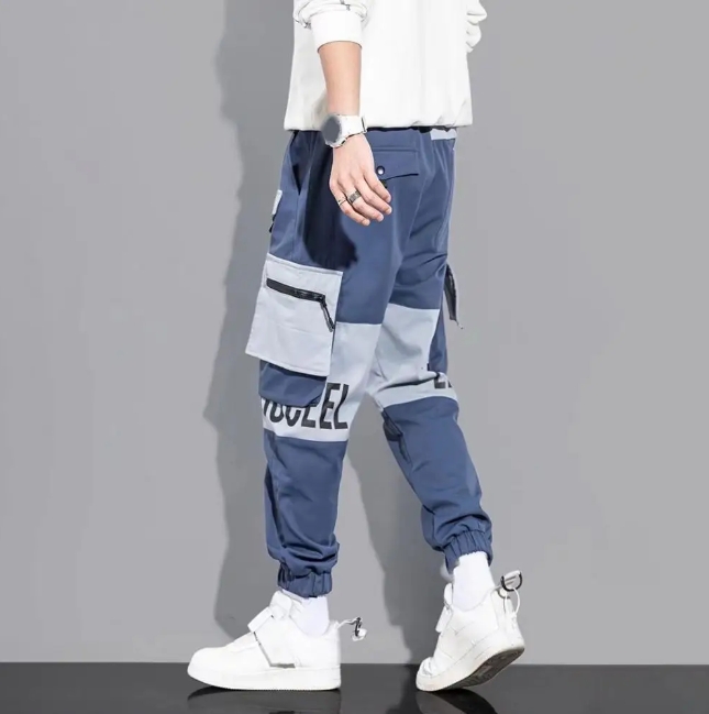 Men loose casual ins trendy cargo pants men trend nine minutes casual pants men Women Trouser