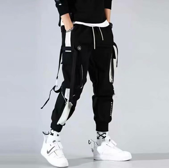 Men Pants Multipockets Male Trousers Multi Pocket White Stacked Vintage Style Cheapest Casual Regular Fit