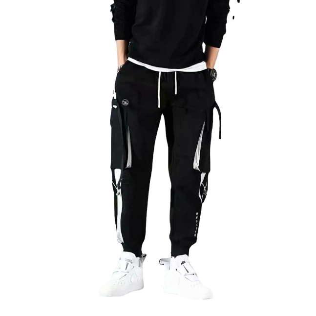 Men Pants Multipockets Male Trousers Multi Pocket White Stacked Vintage Style Cheapest Casual Regular Fit