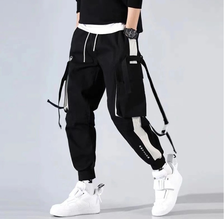 Men Pants Multipockets Male Trousers Multi Pocket White Stacked Vintage Style Cheapest Casual Regular Fit