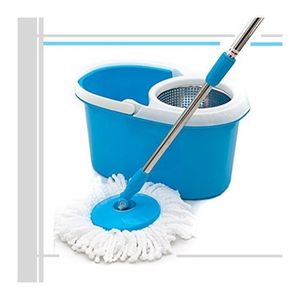 Magic Spin mop with bucket - 360 Degrees rotating moper blue 102 cm purple 102cm red
