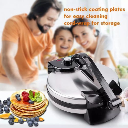 Boma BM-926 roti chapati maker 10 inches with non stick coating plates for easy cleaning with thick base 1200W