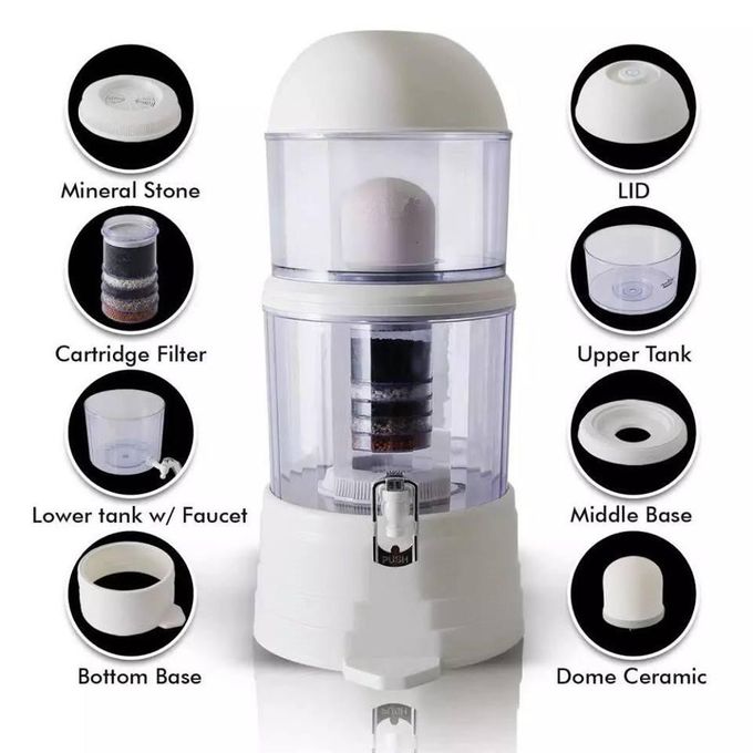 Dayliff 14L water purifier mineral water pot Mineral Water Pot Gravity Feed 8 Stage Purifier