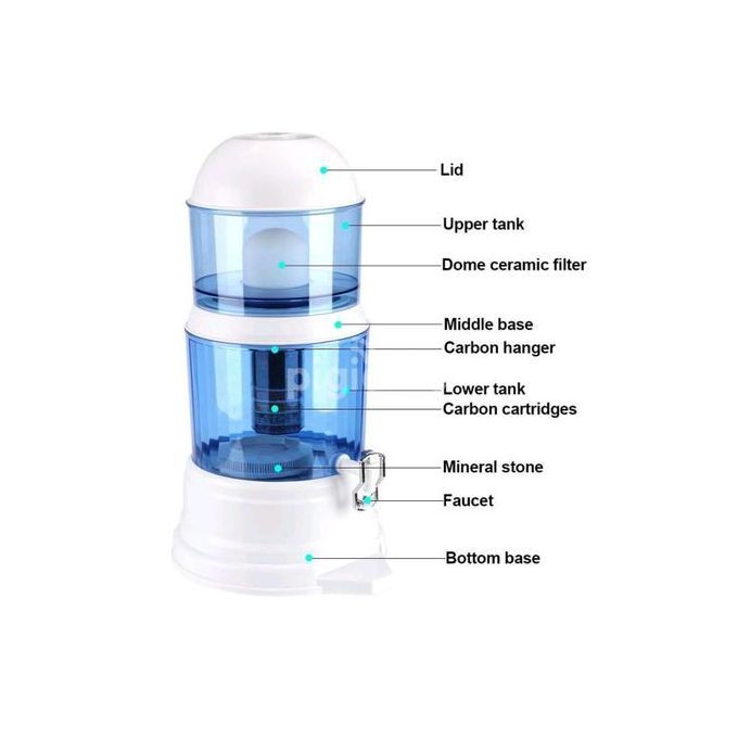 Dayliff 14L water purifier mineral water pot Mineral Water Pot Gravity Feed 8 Stage Purifier