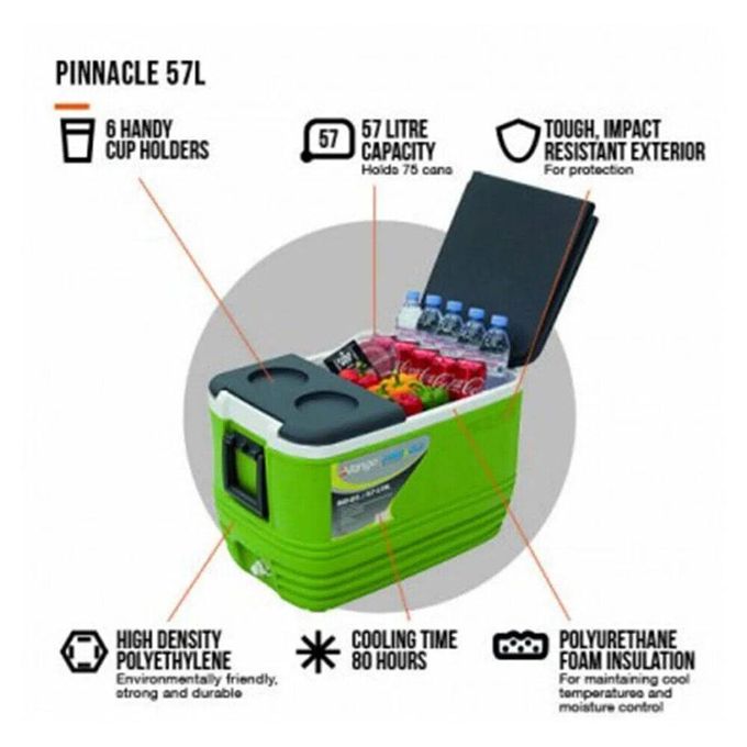Pinnacle 57L ice cooler box Foam Hard Cooler Box / Chiller 57 Litre  Portable Pinnacle ice cooler box