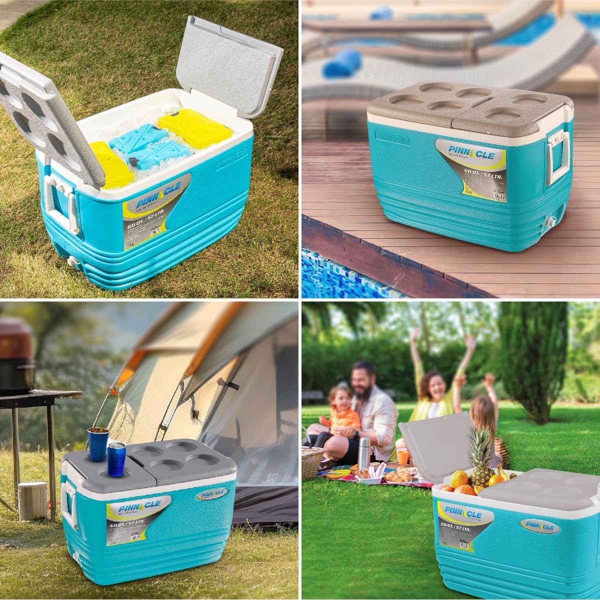 Pinnacle 57L ice cooler box Foam Hard Cooler Box / Chiller 57 Litre  Portable Pinnacle ice cooler box