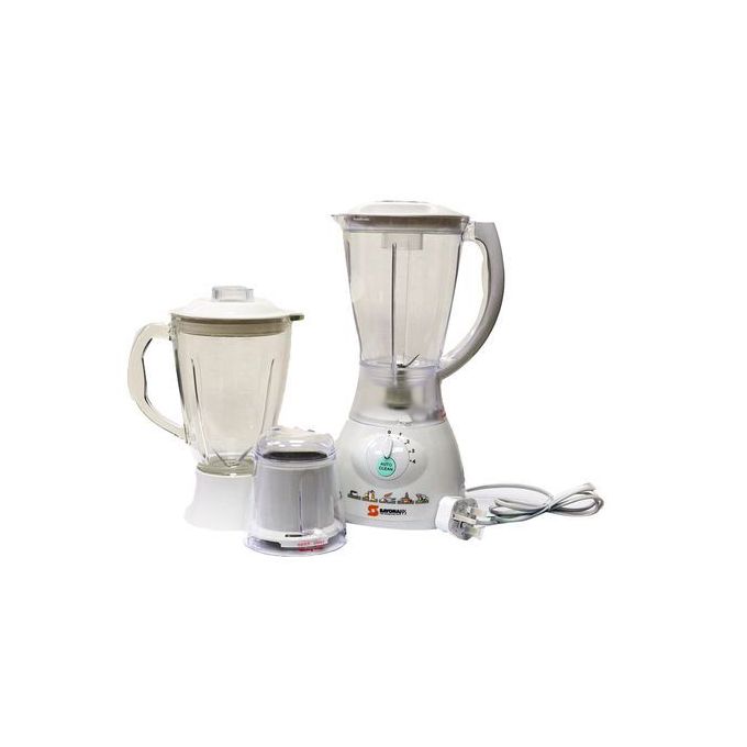 3 IN 1 SAYONA BLENDER SB 4208 SAYONA  3 IN 1 ELECTRIC BLENDER 1.5L 4 SPEED AND WITH MULTIFUNCTION GRINDER