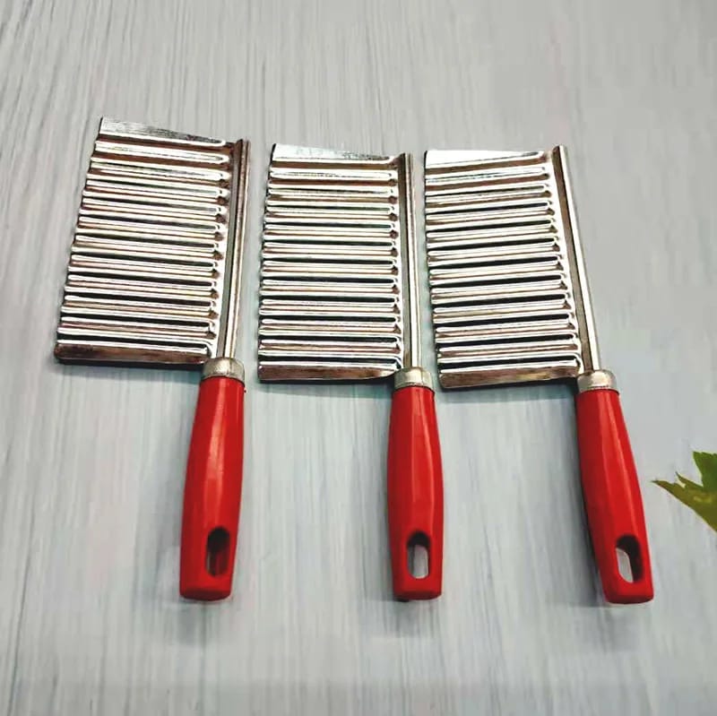 (Easter sale) HOT SELLING KITCHEN VEGETABLE WAVE KNIFE SERRATED BLADE CHOPPER STAINLESS STEEL FRENCH FRY POTATO CUTTER BUY IN KENYA