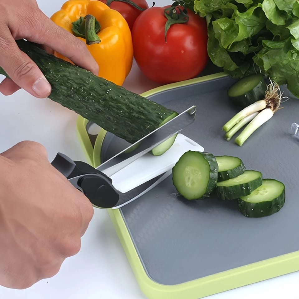 Hot selling Kitchen scissors Clever Cutter for vegetables and salads The Ultimate 2-in-1 Kitchen Tool buy in Kenya