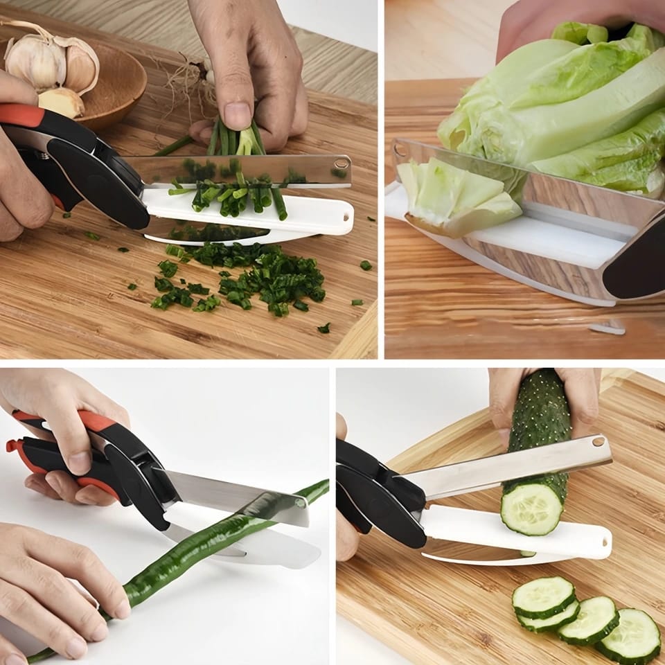 Hot selling Kitchen scissors Clever Cutter for vegetables and salads The Ultimate 2-in-1 Kitchen Tool buy in Kenya