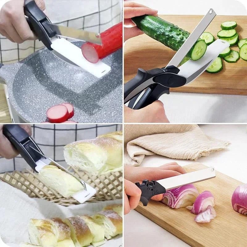 Hot selling Kitchen scissors Clever Cutter for vegetables and salads The Ultimate 2-in-1 Kitchen Tool buy in Kenya