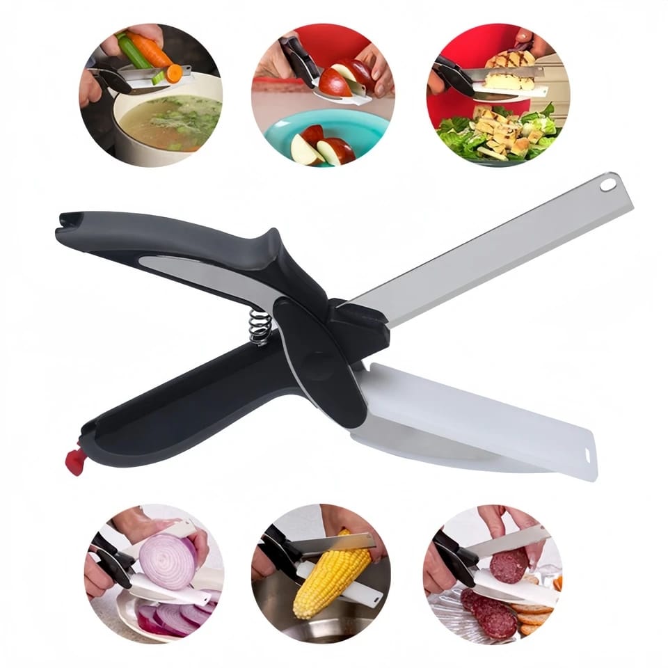 Hot selling Kitchen scissors Clever Cutter for vegetables and salads The Ultimate 2-in-1 Kitchen Tool buy in Kenya