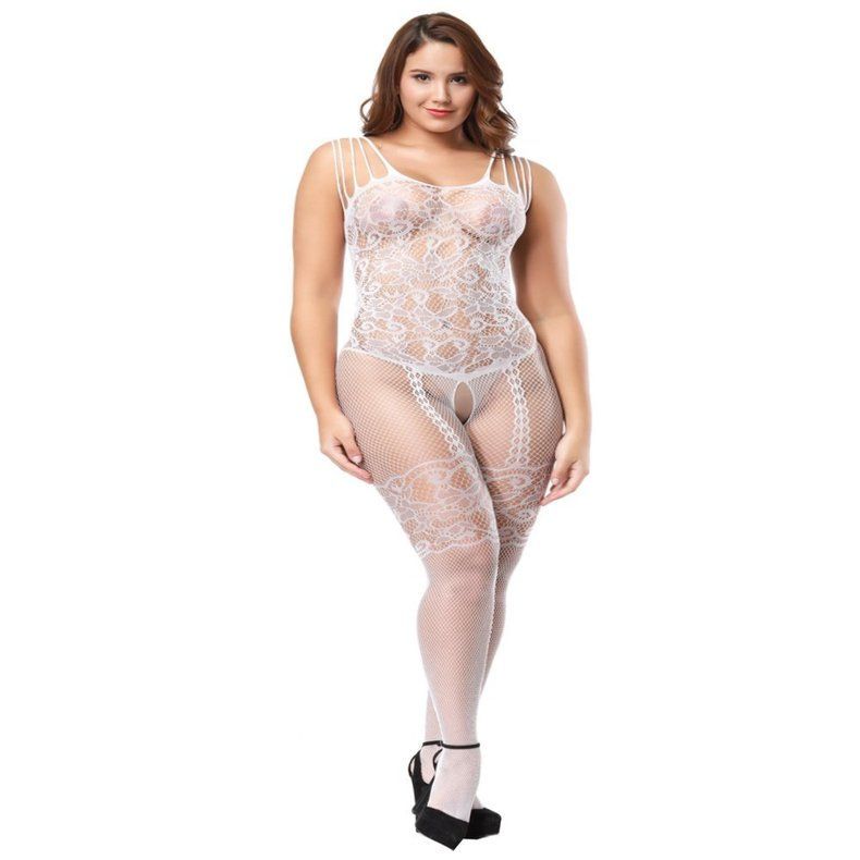 European And American Erotic Lingerie Uniform Seductive Stockings Jumpsuit Sexy Erotic Pajamas Women's Open Mesh Clothing Night Passion Seductive Sexy Pajamas Wife's Secret Gift