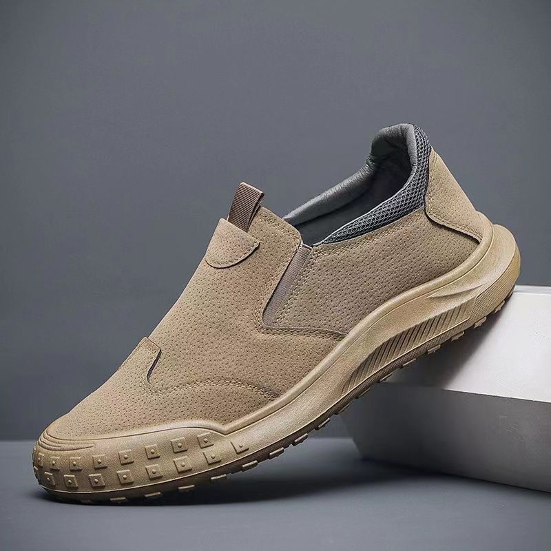 Brave shop New Arrivals Fashion Sneakers Men's Running Shoes Comfortable Outdoor Casual Hiking Shoes Grey and Brown