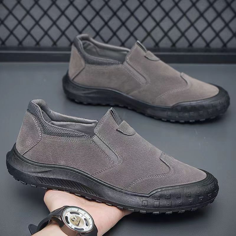 Brave shop New Arrivals Fashion Sneakers Men's Running Shoes Comfortable Outdoor Casual Hiking Shoes Grey and Brown