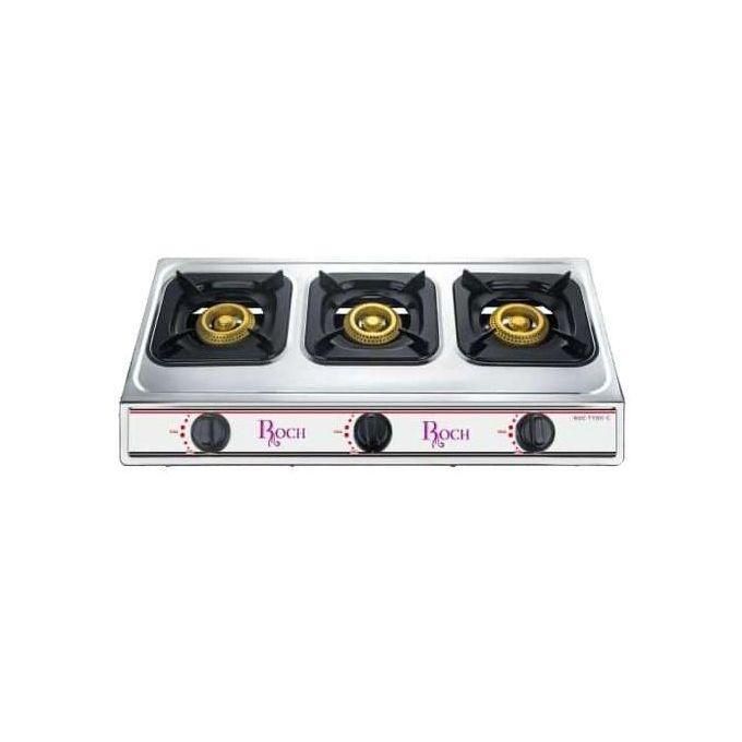 Roch 3 burner stainless Steel Table Top cooker