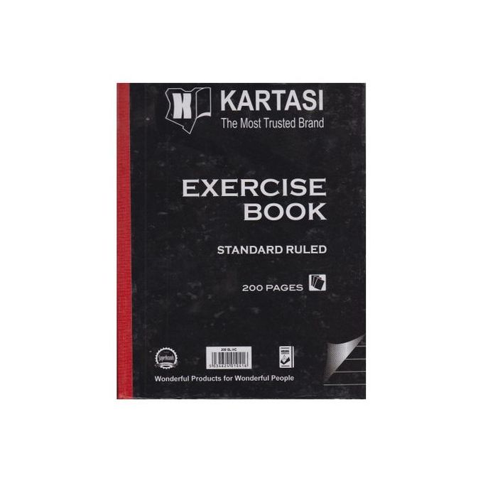 Karatasi Brand Exercise Book 200 Pages Hard Cover books