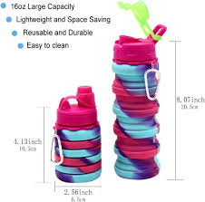 BPA FREE sports Collapsible/space saver water bottle