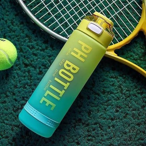 1L PH Motivational Water Bottle , Leakproof for Gym,Fitness,Outdoor Sports