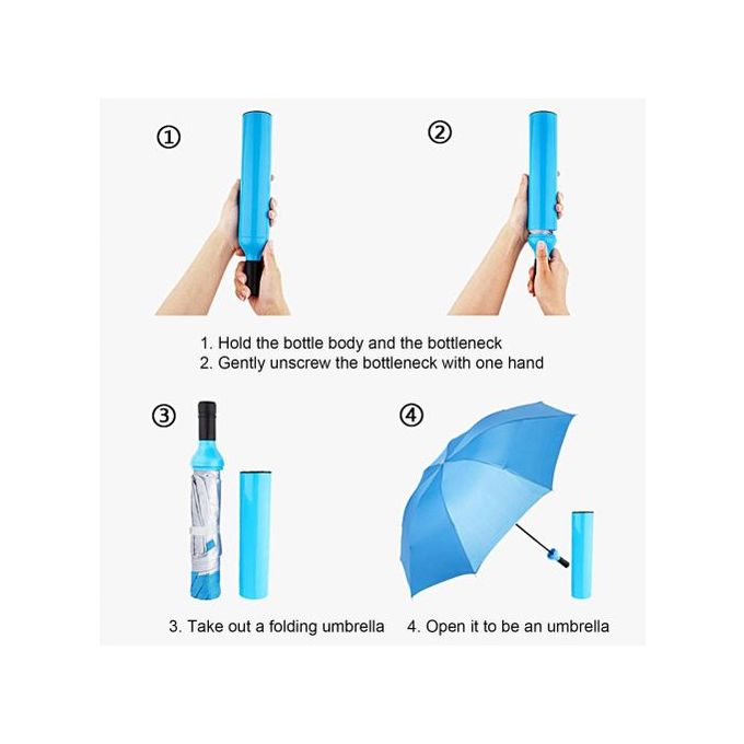 Strap for easy carrying and storage New Design Bottle Umbrellas