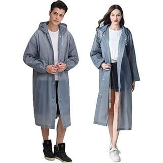 Long EVA Material Plastic Raincoat Waterproof Rain Coat Adults