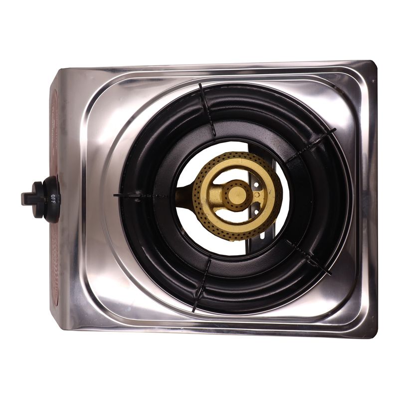 RASHNIK    RN-1510  1  Burner Stainless Steel  Table Top Gas  Cooker  Gas Stove Piezoelectric Ignition
