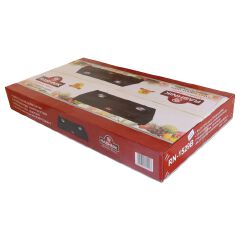 RASHNIK RN-1529B Auto Ignition Stainless Steel Double Burner Gas Stove Gas Cooker Cooktops