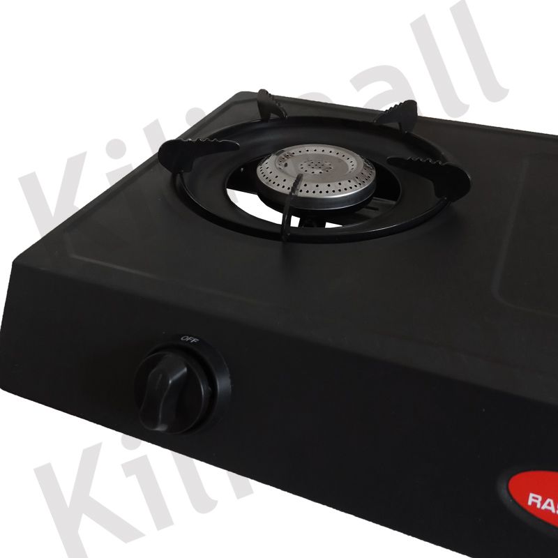 RASHNIK RN-1529B Auto Ignition Stainless Steel Double Burner Gas Stove Gas Cooker