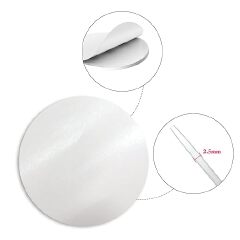 Back adhesive transparent silicone pad handicraft circular silicone anti slip pad electronic product anti slip silicone pad self-adhesive