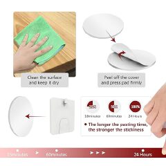 Back adhesive transparent silicone pad handicraft circular silicone anti slip pad electronic product anti slip silicone pad self-adhesive