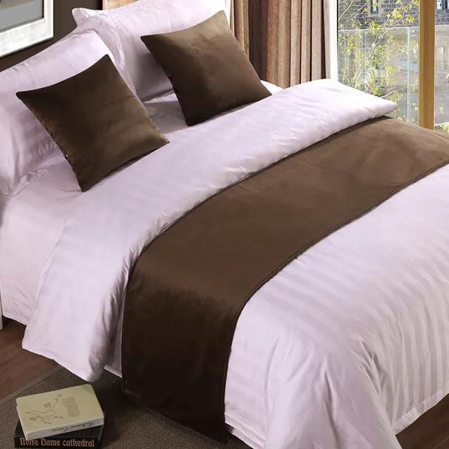 Classy Bed Runner With 2 Pieces Of Matching Cushion Covers Beautiful bedroom accessories Bedding Set