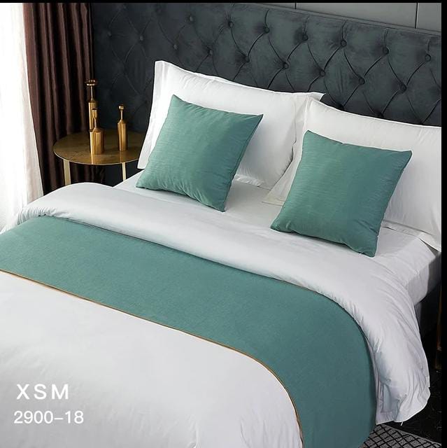 Classy Bed Runner With 2 Pieces Of Matching Cushion Covers Beautiful bedroom accessories Bedding Set