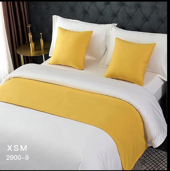 Classy Bed Runner With 2 Pieces Of Matching Cushion Covers Beautiful bedroom accessories Bedding Set