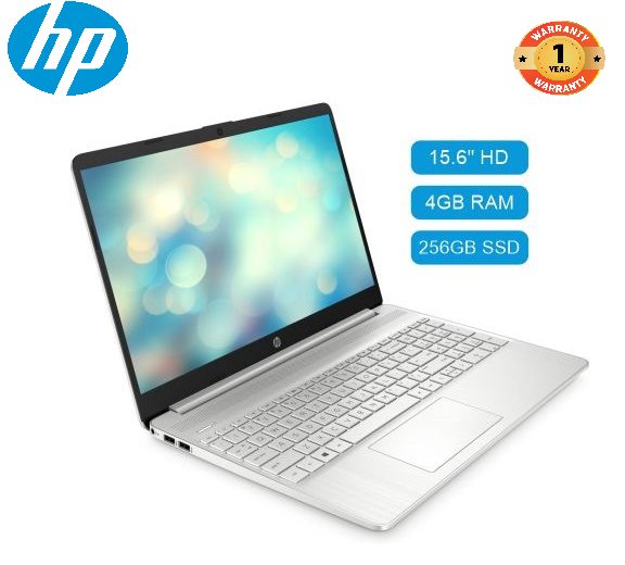 ( Free Bag + 64gb Flash ) Brand New Hp Laptop 15s-fq0004nia Intel Celeron | 4G Ram | 256GB SSD Storage 15.6'' Inches screen | Windows 11 Pro | Platinum Busines School Laptop