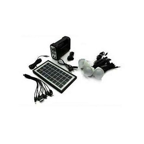 Kamisafe KM 8017 Solar Lighting System Kit With 3 LED Lights, Solar Panel, Power Cable, Phone Charger